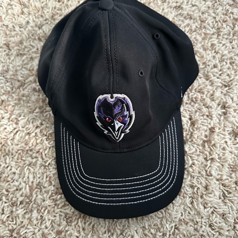 Ravens Embroidered Baseball Hat Black/White Baltimore, Pacific Headwea NWOT - Picture 1 of 2